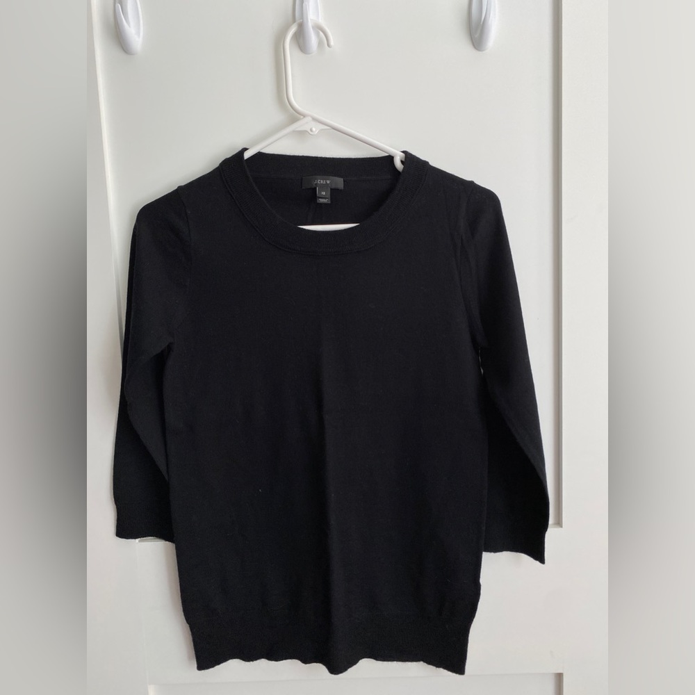 J. Crew Women’s Black Mid-Length Shirt in Size XS